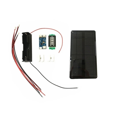 80 * 45mm Solar Panel Charger Polycrystalline 5V 60MA Untuk Pembangkit Listrik Mini