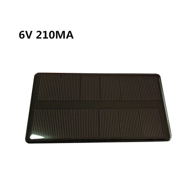 80 * 45mm Solar Panel Charger Polycrystalline 5V 60MA Untuk Pembangkit Listrik Mini