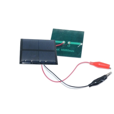 Pengisi Daya Panel Surya Epoxy Mini 1w 2w 3w 4w 5v 6v 7v Baterai Bank Daya Sinar Matahari