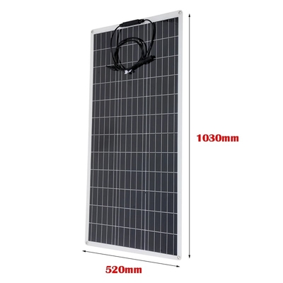 Pengisi Daya Baterai Kit Panel Surya 200W untuk Sel Fleksibel Portabel Baterai 12V