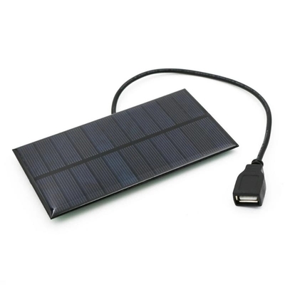 1.65W Solar Charger Panel Tenaga Surya/Solar Panel 76*133MM Output Tenaga Surya Pengisian Untuk Berkemah Di Luar Ruangan Ponsel USB Dibebankan perangkat