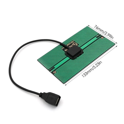 1.65W Solar Charger Panel Tenaga Surya/Solar Panel 76*133MM Output Tenaga Surya Pengisian Untuk Berkemah Di Luar Ruangan Ponsel USB Dibebankan perangkat