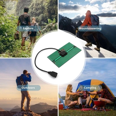 1.65W Solar Charger Panel Tenaga Surya/Solar Panel 76*133MM Output Tenaga Surya Pengisian Untuk Berkemah Di Luar Ruangan Ponsel USB Dibebankan perangkat