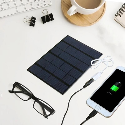 Pengisi Daya Panel Surya Polysilicon Tata Surya DIY Untuk Bank Daya Telepon