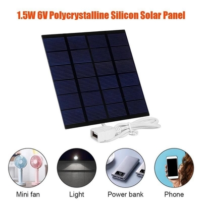 Pengisi Daya Panel Surya Polysilicon Tata Surya DIY Untuk Bank Daya Telepon