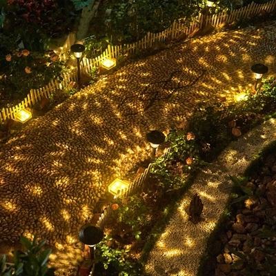 Outdoor Courtyard Path Solar LED Lampu Taman Dekoratif Tahan Air