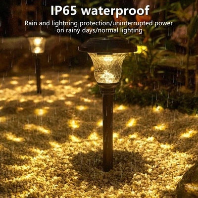 Outdoor Courtyard Path Solar LED Lampu Taman Dekoratif Tahan Air