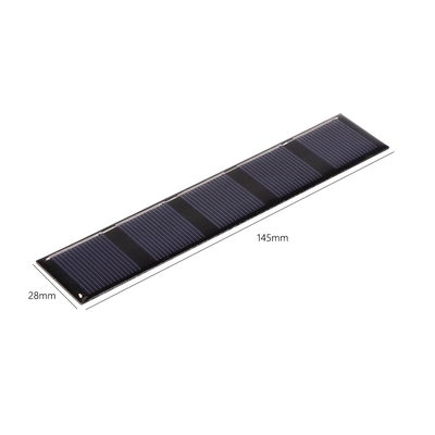 0.5W 2.5V 145*28mm Outdoor Portable Solar Panel Charger Untuk Power Bank