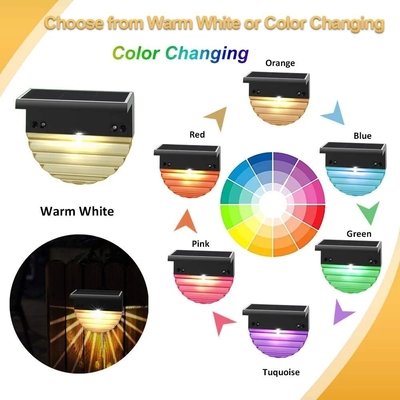 IP44 Waterproof Solar LED Garden Step Lights 8-10 Jam Waktu Kerja Ukuran Kecil